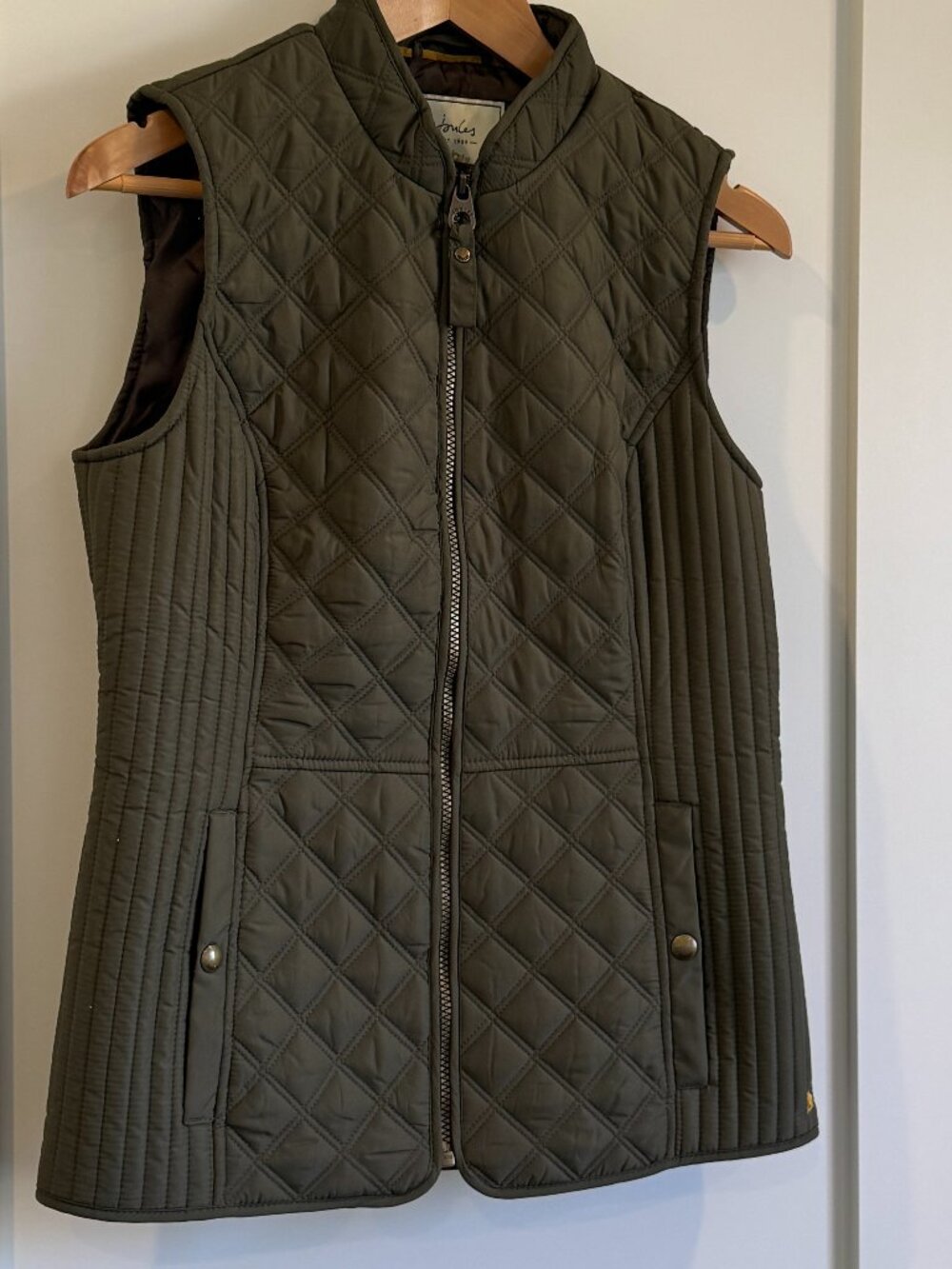 Joules Quilted Vest Olive Green US Size 8